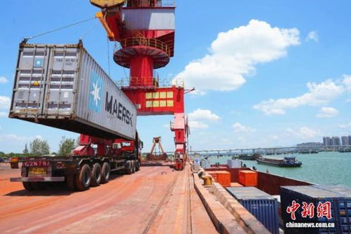 首試江海聯運 江西新干箱包加速出口農產品生產